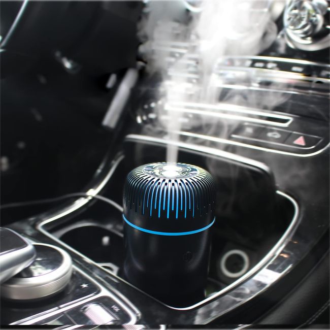 Unee Car Diffuser, USB 100ml Mini Humidifier Essential Oil Diffuser Car Freshener Aromatherapy Diffuser(Black)