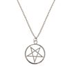 Zac's Alter Ego Rhodium Pentagram Necklace