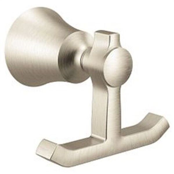 Moen YB0303BN Double Robe Hook, Brushed Nickel