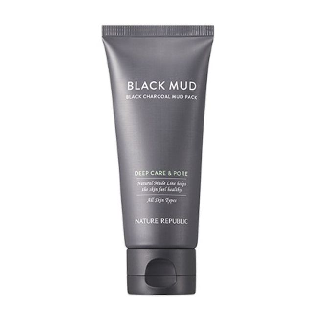 NATURE REPUBLIC Nature Republic Natural Made Black Charcoal Deep Pore Mud Pack