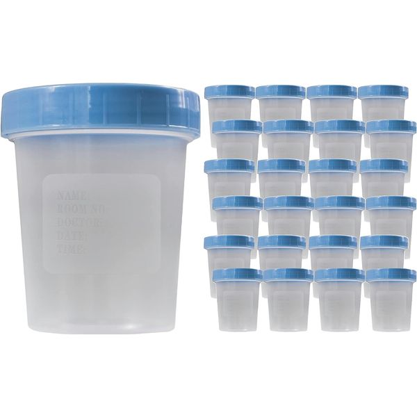 Specimen Cups with Leak Proof Screw on Lids - 4Oz [Pack Of] Clear Non 25