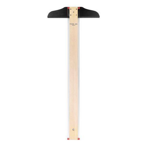 Pacific Arc 48 Inch T Square, Traditional Maple Blade with Acrylic Edge