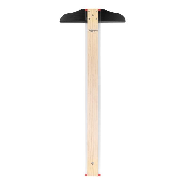 Pacific Arc 48 Inch T Square, Traditional Maple Blade with Acrylic Edge