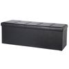 43" Folding Storage Ottoman Bench Storage Stools Footrest for Home Organizer