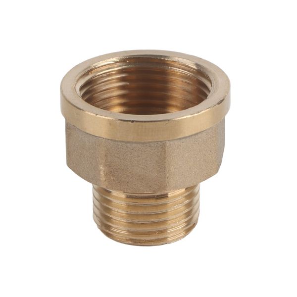 FTVOGUE Brass Pipe Reducer Adapter, 3/4 BSPT Female to 1/2 BSPT Male, Quick Connect, Hose Pipe Fitting for Water Meter, Water Softener, Water Purifier etc.