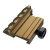 FSI 45 Degree Offset Rail Mount 4 Slots Picatinny Rail Mount (Brown)