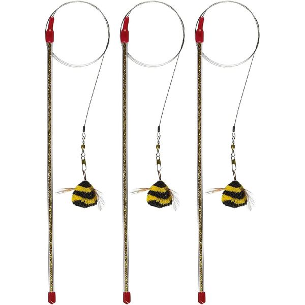 GoCat Cat Catcher Da Bee Cat Toy 3 Pack