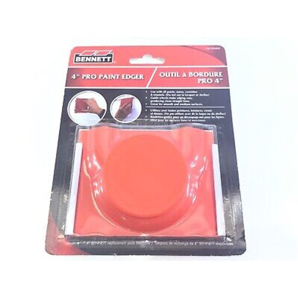 Bennett 4” Pro Paint Edger Pad Painter Tool With Guide Wheel For Fast Trimming