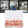 Red Copper 250Pcs GT1-6mm Intermediate Wire Connection Tube Connector