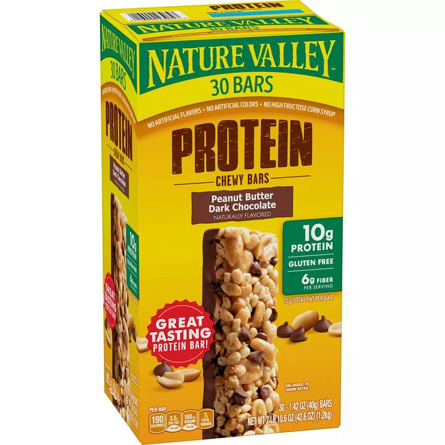 Nature Valley Protein Bar, Peanut Butter Dark Chocolate, 1.42 oz, 30-count USA