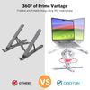 360° Rotating Laptop Stand Riser for Desk Ergonomic Foldable Computer Stand