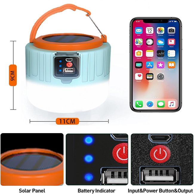 USB Rechargeable Camping Light Portable Camping Lanterns Hanging