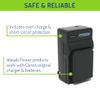 Wasabi Power Battery (2-Pack) and Charger for Canon LP-E10