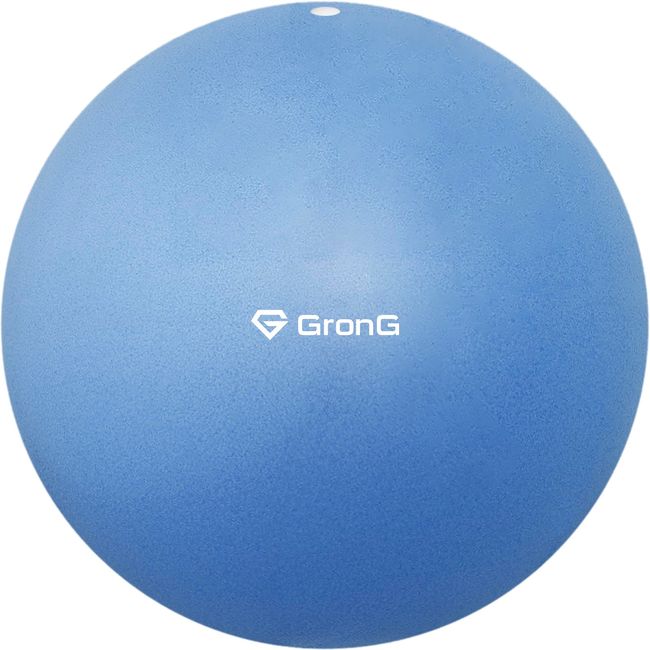 GronG Pilates Ball Exercise Ball Yoga Ball 25cm with Inflatable Straw Blue