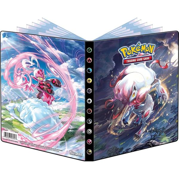 Ultra PRO - Pokemon Sword and Shield 4 Pocket Portfolio for Collectible Trading Cards, Gaming Cards and Any Standard Size card, Holds 40 Single Loaded Cards