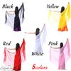 S.fields.inc Silk Veil, Belly Dance, Faux Silk, Polyester, Dance Costume, Solid Color, Scarf, For Practice, yellow