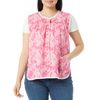 AmeriMark Easy-Care Snap Front Cobbler Aprons Vest with Two Patch Pockets Raspberry MD