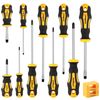 HORUSDY 11-Piece Magnetic Screwdriver Set Phillips Flat Head Tip Magnetizer Tool