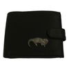 River Otter Black Leather Mens Wallet RFID Protection