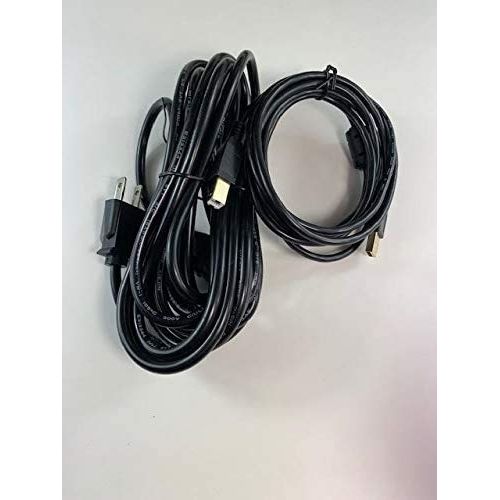 [UL Listed] OMNIHIL 8 Feet AC Cord + 8 Feet 2.0 USB Cable Compatible with PreSonus StudioLive 32R 32 Channel Rackmount Digital Mixer