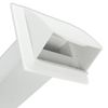 Spares2go Universal External Wall Vent Cover Kit for Vented Tumble Dryers (White)