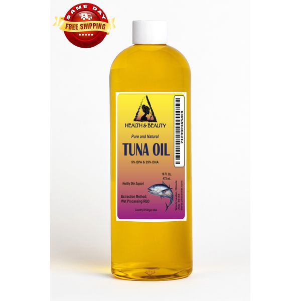 TUNA OIL RBD with OMEGA 3 EPA & DHA ALL NATURAL IN LIQUID 64 OZ