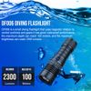Trustfire 2300LM Diving Light 100M Waterproof Scuba Photography Flashlight US