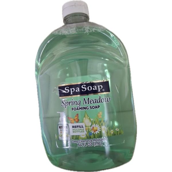 Spa Soap- Spring Meadow- Foaming Soap- Refill ~ 64 Fl OZ