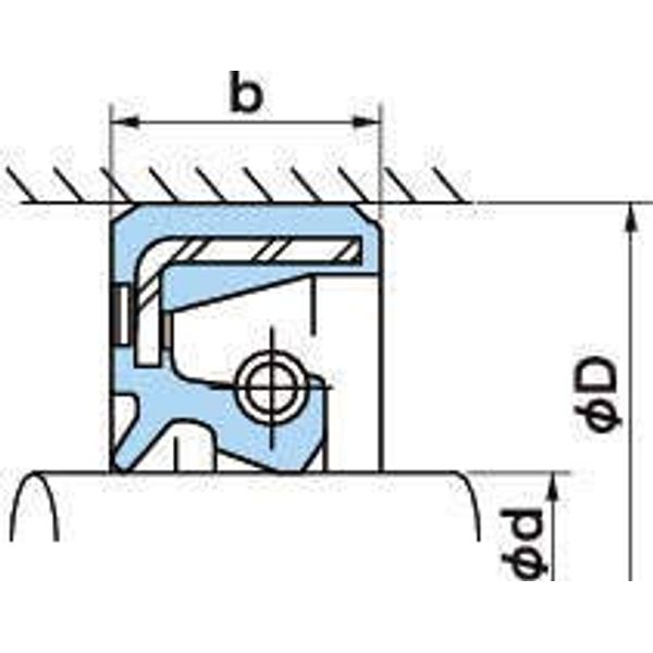 NOK TC40558 Oil Seal TC Type Nitrile (NBR)