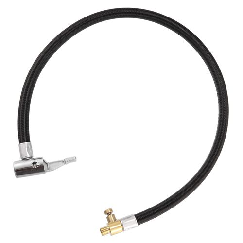 X AUTOHAUX 50cm Tire Inflator Hose Adapter Locking Tube Air Valve Chuck for Car Vehicle Universal