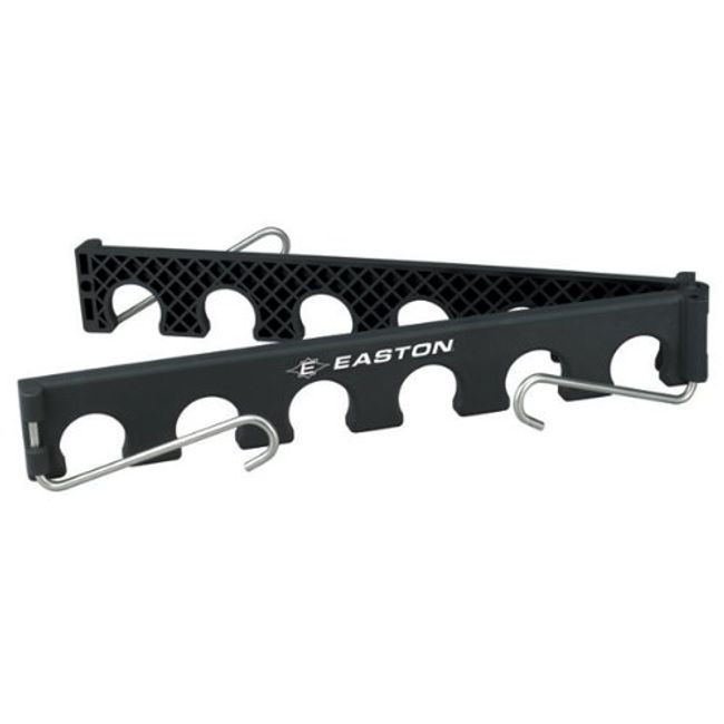EASTON ULTIMATE Baseball / Softball Bat Fence Rack Attaches Easily To Any Fence And Organizes Players Bats Holds 12 Bats Collapsible For Easy Transport Lightweight And Durable
