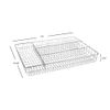 Home Basics Chrome Plated Steel Cutlery and Flatware Tray