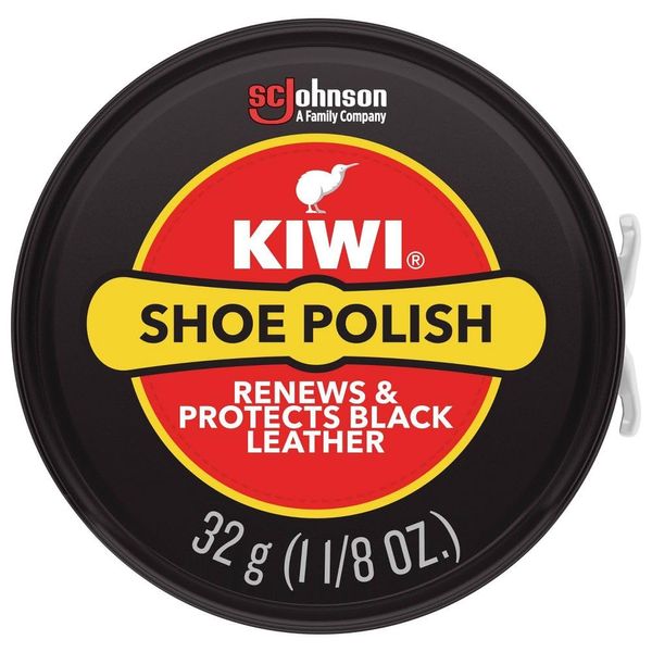 Kiwi 10111 1-1/8 Oz Black Shoe Polish