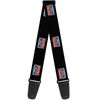 Guitar Strap Ford Trucks Logo Repeat 2 Inches Wide - NWT