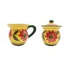 ACK Ceramic Cream and Sugar Set (Country Sunflower)