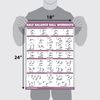 Half Balance Ball Workout Poster - Exercise Chart (LAMINATED, 18" x 24")