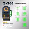 CIGMAN CM-701SE Green Laser Level 360 Self-Leveling Tool for Construction