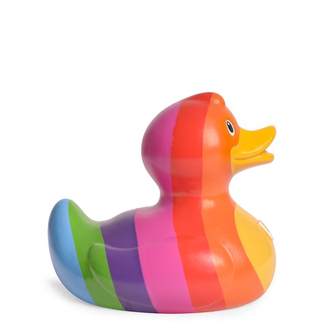 Ducks in the Window Rainbow Bud Deluxe Rubber Duck