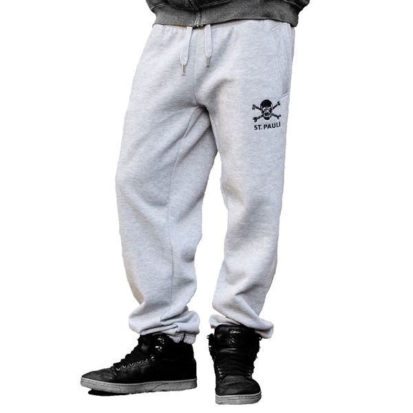 FC. St. Pauli Totenkopf Sweatpants Jogginghosen (L, grau)