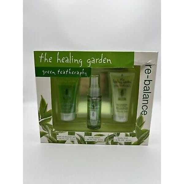 The Healing Garden Green Tea Therapy  Travel   Lotion, Body Mist, Shower  Gel