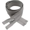 YaHoGa Pack of 2 53 cm Zip Plastic 5 mm Separable Zip for Jackets Grey