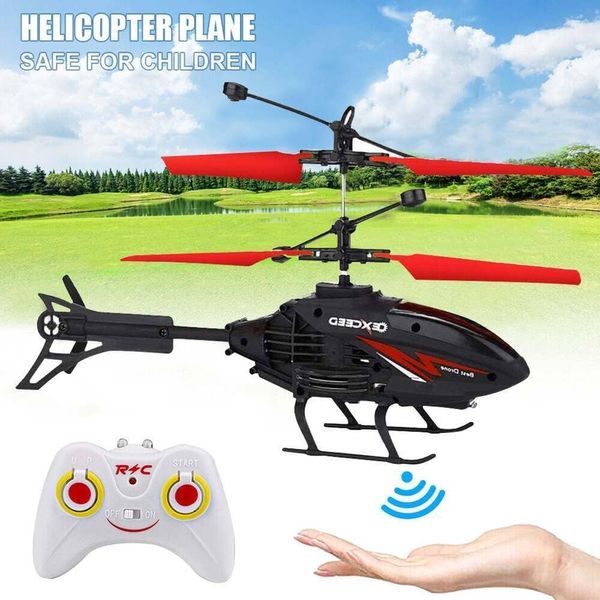 PEBBLE HUG Remote Control Helicopter with LED Lights, Rechargable Helicopter Toy for Kids, Boys,Indoor Palm Sensing RC Helicopter