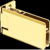 CRL GRA044GP Gold Plated Grande 044 Series Wall Mount Offset Back Plate Hinge