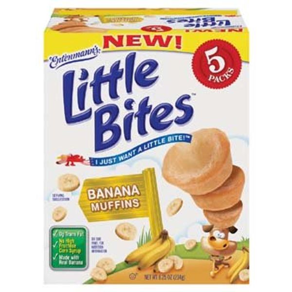 Entenmann's Little Bites 5 ct Banana Muffins 8.25 oz (Pack of 6)