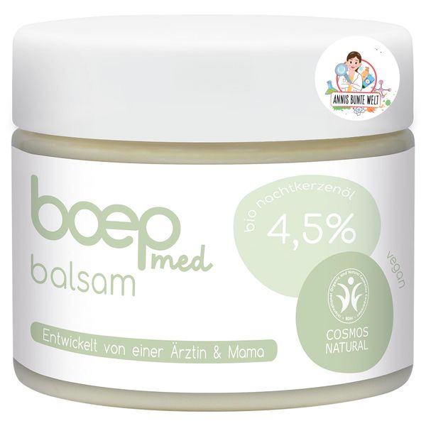 boep med Balsam | Als Wind- & Wettercreme, Lippenbalsam, Brustwarzensalbe & sehr trockene Haut an Händen, Körper oder bei Neurodermitis | Von Hebammen empfohlen | Vegane Naturkosmetik 50ml