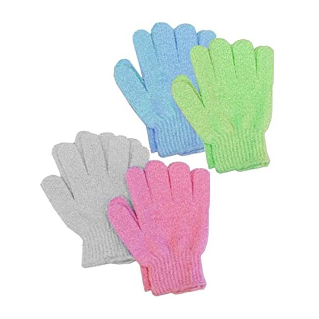 Aquasentials Exfoliating Bath Gloves (4 pairs)