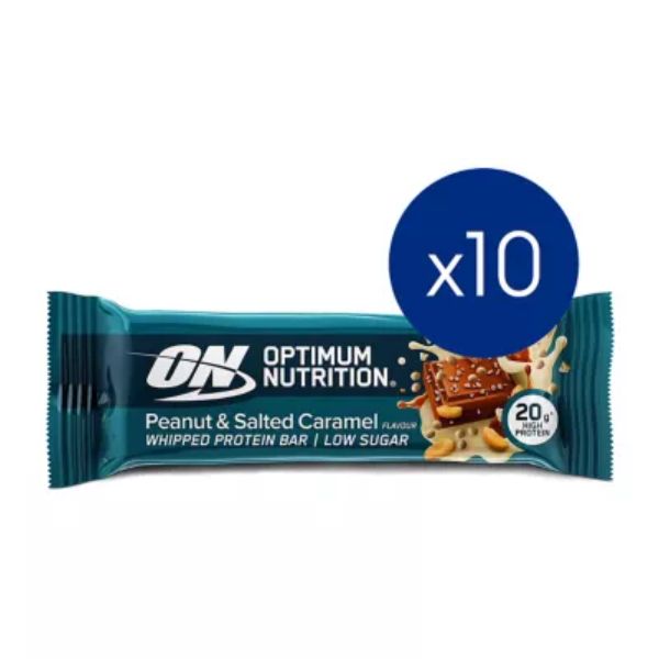 Optimum Nutrition Whipped Protein Bar Peanut & Salted Caramel 10 x 68g