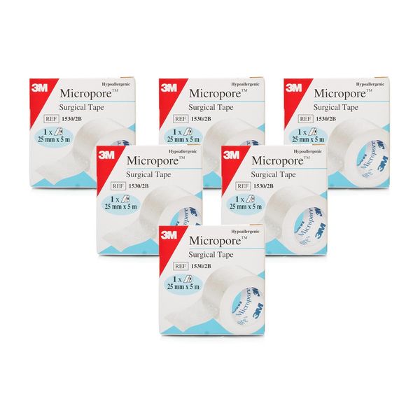 3M Micropore Surgical Tape 25mm x 5m (6)