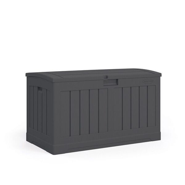 Suncast Peppercorn Plastic 50 gal. Capacity Deck Box 37 W x 22 D in.