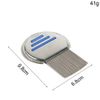Lice Nit Comb Get Down Stainless Steel Metal Tooth Head Long Teeth/Professional Stainless Steel Nit Comb for Head Lice Treatment,Reusable,Removes Louse Nits (Pack of 1)
